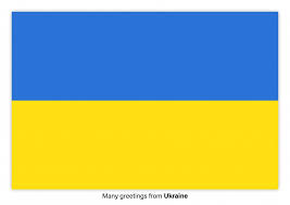 De oekraïense vlag is een horizontale tweekleurige vlag. Many Greetings From Ukraine Vakantiegroeten Echte Ansichtkaarten Online Verzenden