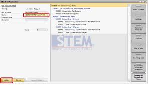 Rename Chart Of Account Drawer Sap Business One Indonesia