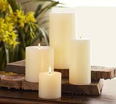 Unscented Wax Pillar Candles Pottery Barn