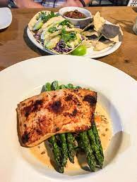 Cook 1 minute on each side or until lightly toasted. Salmon And Fish Tacos At California Pizza Kitchen By A Lady Goes West A Lady Goes West