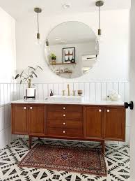 The woody elements often seen in regular mid are substituted with light lovely green. 56 Trendy Mid Century Modern Bathrooms To Get Inspired Digsdigs