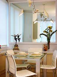 That is, do not leave the curtain flush with the window, but if there is only a piece of wall next to the window, cover it with the fabric. How To Use Mirrors To Make A Room Look Bigger Dining Room Small Mirror Dining Room Luxe Dining Room