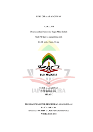 Pdf Ilmu Qira At Al Qur An Makalah Disusun Untuk Memenuhi Tugas Mata Kuliah Studi Al Qur An Yang Dibina Oleh