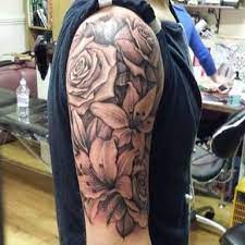 Image Result For Half Sleeve Lily Tattoos Sleeve Tattoos Best Sleeve Tattoos Lily Tattoo Sleeve