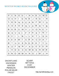 Select a puzzle and it will open in a new browser window. Free Printable Winter Games Activities And Puzzles
