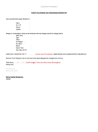 Contoh surat kebenaran pelepasan bekerja dari majikan semasa pkp & pkpb twitter facebook whatsapp telegram tahun 2020 merupakan tahun yang paling mencabar dari setiap aspek kehidupan masyarakat dunia dan juga negara. Surat Pelepasan Hak Kendaraan Perusahaan