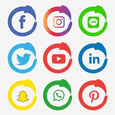 Social Media Icons Set Logo Vector Illustrator Social Icons Logo Icons Media Icons Png And Vector With Transparent Background For Free Download Social Media Icons Vector Logo Social Icons