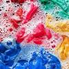 This commonly occurs in the washing machine and can result in color transfer between items in the load. 1