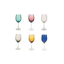 Flute e calici sono bicchieri eleganti, raffinati, dalla linea morbida, sinuosa e leggiadra. Confezione 6 Calici Colorati Villa D Este Home Tivoli Shiraz