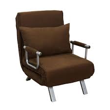 convertible single sleeper sofa bed recliner lounger w pillow folding brown ebay sleeper chair bed chair sofa bed sleeper chair