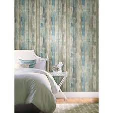 Roommates Distressed Wood Peel And Stick Wallpaper Blue Distressed Wood Wallpaper How To Distress Wood Peel And Stick Wallpaper