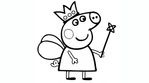The free printable fairy coloring pages pdf file will open in a new window for you to save the freebie and print the template. Peppa Pig Princess Coloring Pages Coloring Home