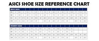 Asics Womens Shoe Width Chart