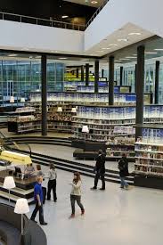 The Library Designed Like A Bookstore Public Library Design Library Architecture Library Design