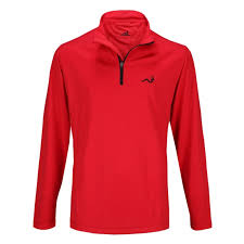 Woodworm 1 4 Zip Golf Pullover Red Black