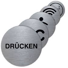 Dekoartikel günstig und bequem online kaufen! Tello Piktogramm Rund Stilvolles Turschild Aus Aluminium Mit Verschiedenen Sysmbolen Direkt Beim Hersteller Kaufen