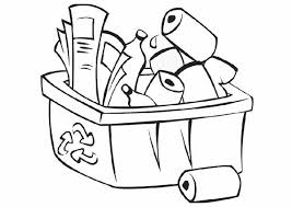 Or you can print it out and sends to your friends to color. Recycle Bin Coloring Page For Kids Coloring Sky