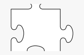 Black and white puzzle pieces clip art. Puzzle Piece Clipart Silhouette Hd Png Download Kindpng