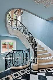 Explore the elegance of railing for a modern home. China Best Wrought Iron Stair Railing Modern Iron Railing Designs China Steel Railings Security Railing