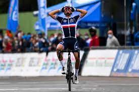 Alaphilippe celebrated with his tongue out as van der poel vented his anger. Dream Come True Alaphilippe In Rainbow Jersey After World Title Win Sports The Jakarta Post