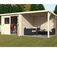 abri de jardin bois toit plat auvent paradis 11 m ep 19 mm abri de jardin bois abri jardin toit plat abri de jardin