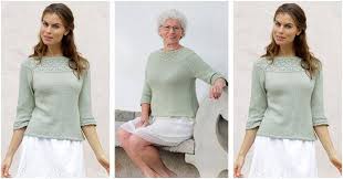 Basics knit it up in cotton in preparation for breezy summer nights, or try a wool that you can wear as soon as you finish the project. Summer Evening Knitted Sweater Free Knitting Pattern