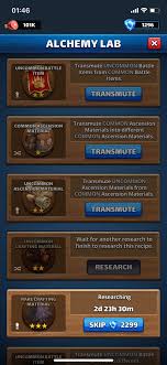 Some people there do a good job explaining when it might be worth using and make a legit business case for it. Empires And Puzzles Wiki Alchemy Lab