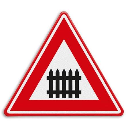 Verkeersbord waarschuwing bewaakte trein overweg RVV J11 Kopen?