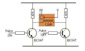 Switching transistor msd hengstler 735 tico wiring of 12 volt relay latching how to and more text: Single Coil Bistable Latching Relay General Electronics Arduino Forum