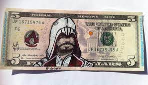 Turning Dollar Bills Into Works Of Video Game Art Illustration Art Dollar Bill Game Art