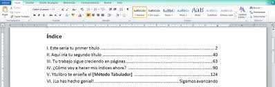 🥇 ¿Cómo hacer un índice en Word? | Ytulibro