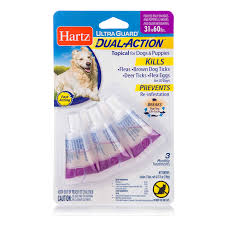 Hartz Ultraguard Dual Action Topical Flea And Tick Prevention For Dogs And Puppies 31 60lb Hartz