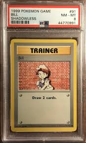 Our pokemon card value finder is the largest tcg lookup database that is updated on an hourly basis. Old Original Vintage Wotc Pokemon Card Shadowless Base Set Bill 91 102 Nm Pokemon Individual Cards Prashantelectricco Collectables