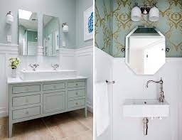 It is indeed liquid, fungus, dampness, and disease immune, and that it's perfect for moist areas such as the kitchen or bathroom. Bathroom Wainscoting White With Blue Walls Bathroom Wall Paneling Ideas Beautiful Bathrooms Bathroom Wall Paneling
