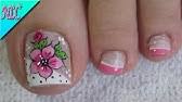 ¡en nuestra colección, puedes seleccionar múltiples diseños entre miles! Decoracion De Unas Para Pies Flores Y Frances Flowers Nail Art French Nail Art Nlc Youtube