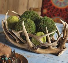 Table Decorations Natural Moss For Decor And Table Centerpieces Decorated Life Antlers Decor Diy Diy Antlers Antlers Decor