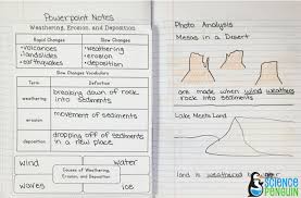 Weathering Erosion And Deposition Notebook Photos The Science Penguin Weathering And Erosion Erosion The Science Penguin