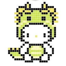 Dino Hello Kitty Perler Bead Pattern Perler Bead Disney Pixel Art Pattern Perler Beads Designs