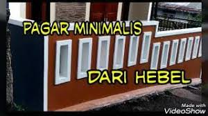 1.3 gambar pagar rumah dari batu bata. Pagar Minimalis Mantapp Youtube