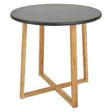 Drew Bamboo And Black Lacquer Large Side Table Side Table Black Side Table Table