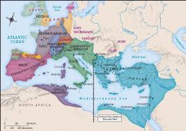 Ancient Rome Empire Map Labeled Germanic Tribes Historical Maps Eastern Roman