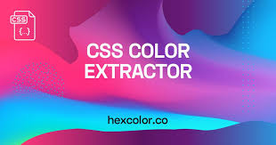 Css Color Extractor Css Colours Color Online Coloring