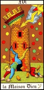 La Maison Dieu Carte Du Tarot Tarot Divinatoire