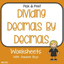long division with decimals worksheets teachers pay teachers
