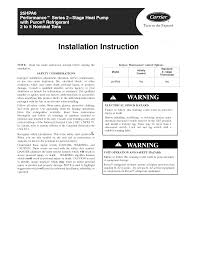 carrier air conditioner heat pump outside unit manual l1001370