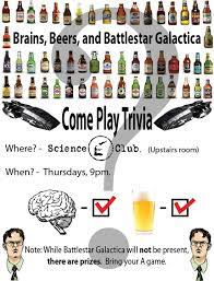 For years we had a chance to experience amazing adventures that kept us on the edge of our seats. Brains Beers Battlestar Galactica Trivia Home Facebook