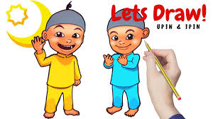 Free kiat seni untuk anak menggambar melukis stroberi warna warni langkah demi langkah 41 mp3. Cara Melukis Hana Comel Bertudung How To Draw Hana With Hijab Omar Dan Hana Youtube