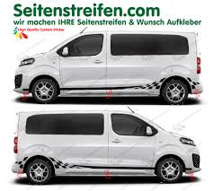 Pažangūs dyzeliniai varikliai ir naujos technologijos. Toyota Proace Verso Proace Checker Side Stripes Graphics Decals Sticker Kit N 8111