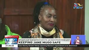 The director of public prosecutions has urged the court to detain private detective jane mugo at lang'ata. Dpp Wants Private Detective Jane Mugo Detained In Prison For Her Safety Youtube