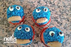 Kurabiye Canavari Kurabiye Mavi Kurabiye Damla Cikolata